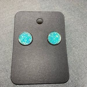 Faux druzy earrings